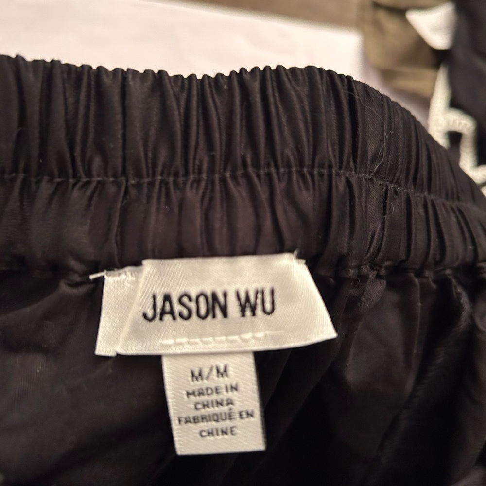 Jason Wu Black Maxi Skirt Set with White Embroidered Trim size M #163 NWT - Picture 8 of 10
